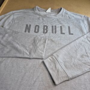 NOBULL Light Gray Crewneck Long Sleeve Sweatshirt